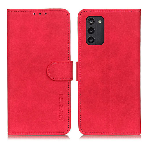 Leather Case Stands Flip Cover Holder K03Z for Nokia G100 Red