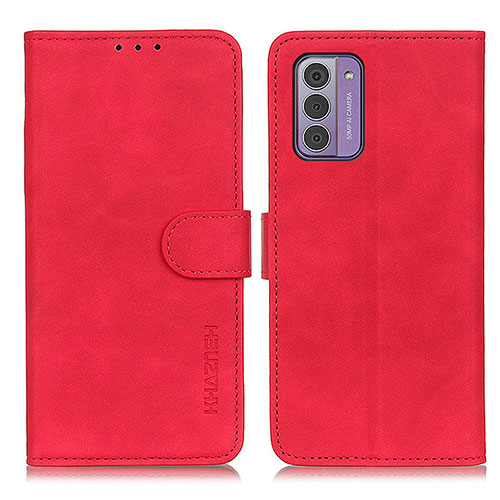 Leather Case Stands Flip Cover Holder K03Z for Nokia G310 5G Red