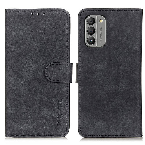 Leather Case Stands Flip Cover Holder K03Z for Nokia G400 5G Black