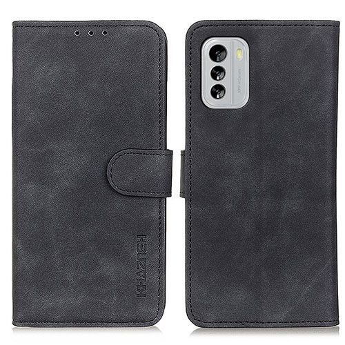 Leather Case Stands Flip Cover Holder K03Z for Nokia G60 5G Black