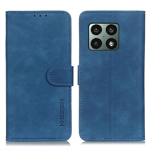 Leather Case Stands Flip Cover Holder K03Z for OnePlus 10 Pro 5G Blue