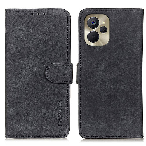 Leather Case Stands Flip Cover Holder K03Z for Realme 10T 5G Black