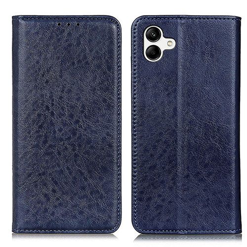 Leather Case Stands Flip Cover Holder K03Z for Samsung Galaxy A04E Blue