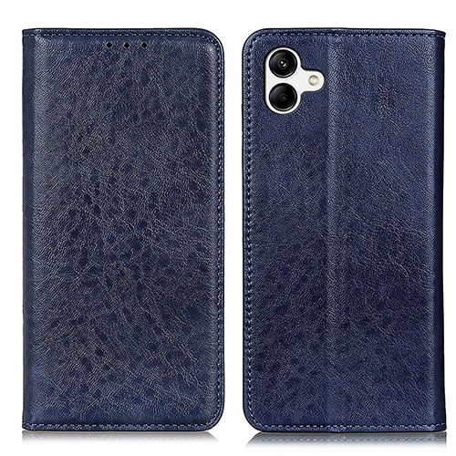 Leather Case Stands Flip Cover Holder K03Z for Samsung Galaxy A05 Blue