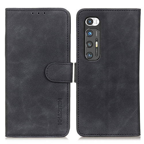 Leather Case Stands Flip Cover Holder K03Z for Xiaomi Mi 10S 5G Black