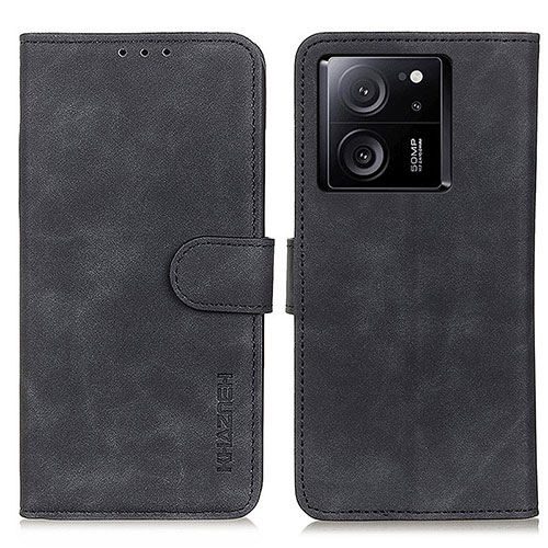 Leather Case Stands Flip Cover Holder K03Z for Xiaomi Mi 13T 5G Black