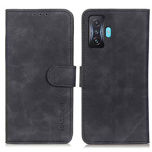 Leather Case Stands Flip Cover Holder K03Z for Xiaomi Redmi K50 Gaming 5G Black