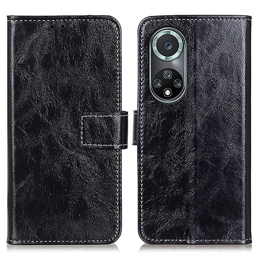 Leather Case Stands Flip Cover Holder K04Z for Huawei Nova 9 Pro Black