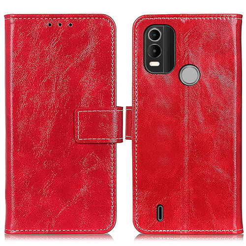 Leather Case Stands Flip Cover Holder K04Z for Nokia G11 Plus Red