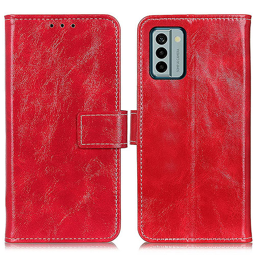 Leather Case Stands Flip Cover Holder K04Z for Nokia G22 Red