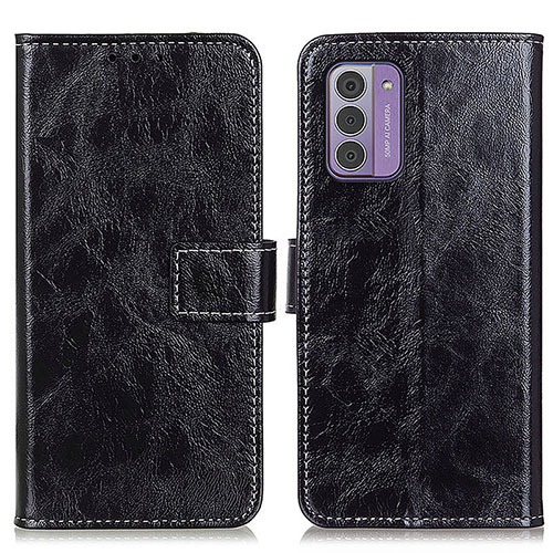 Leather Case Stands Flip Cover Holder K04Z for Nokia G310 5G Black