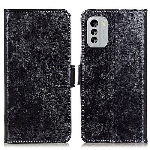 Leather Case Stands Flip Cover Holder K04Z for Nokia G60 5G Black