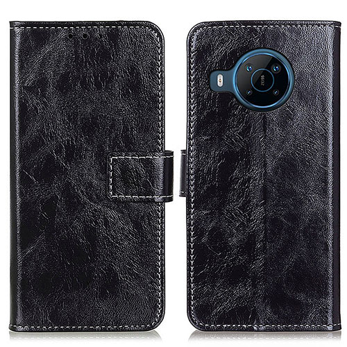 Leather Case Stands Flip Cover Holder K04Z for Nokia X100 5G Black