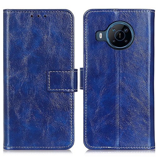 Leather Case Stands Flip Cover Holder K04Z for Nokia X100 5G Blue