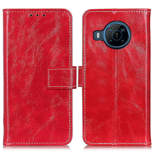 Leather Case Stands Flip Cover Holder K04Z for Nokia X100 5G Red