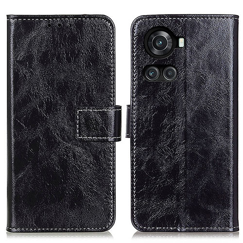 Leather Case Stands Flip Cover Holder K04Z for OnePlus Ace 5G Black