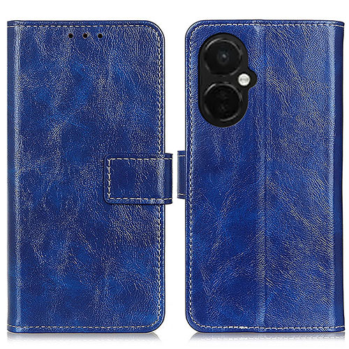 Leather Case Stands Flip Cover Holder K04Z for OnePlus Nord N30 5G Blue