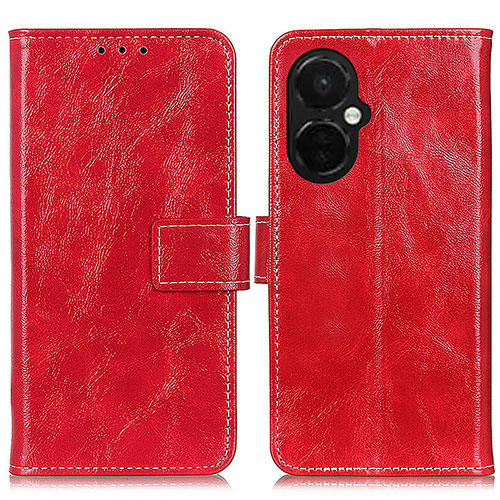 Leather Case Stands Flip Cover Holder K04Z for Oppo K11x 5G Red