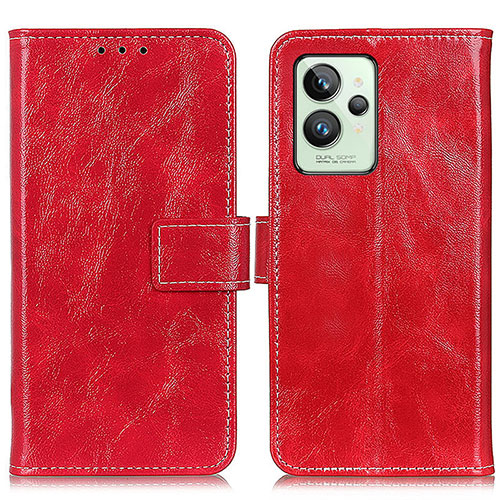 Leather Case Stands Flip Cover Holder K04Z for Realme GT2 Pro 5G Red