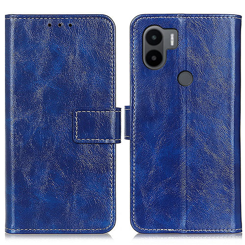 Leather Case Stands Flip Cover Holder K04Z for Xiaomi Redmi A1 Plus Blue