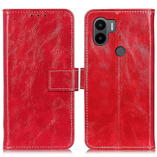 Leather Case Stands Flip Cover Holder K04Z for Xiaomi Redmi A1 Plus Red