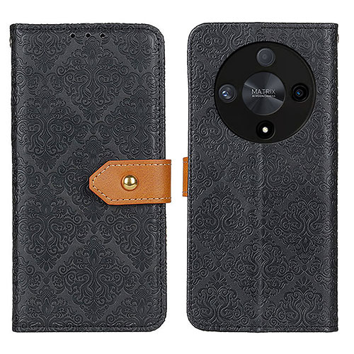 Leather Case Stands Flip Cover Holder K05Z for Huawei Honor Magic6 Lite 5G Black