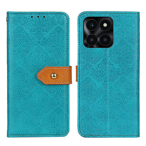 Leather Case Stands Flip Cover Holder K05Z for Huawei Honor X6a Green