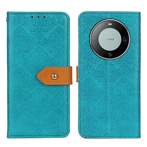 Leather Case Stands Flip Cover Holder K05Z for Huawei Mate 60 Pro Green