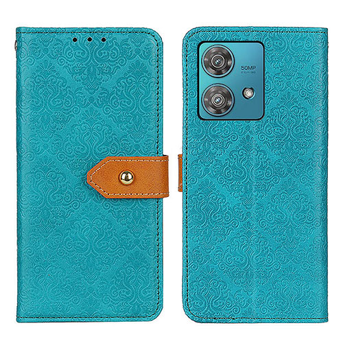 Leather Case Stands Flip Cover Holder K05Z for Motorola Moto Edge 40 Neo 5G Green