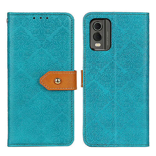 Leather Case Stands Flip Cover Holder K05Z for Nokia C210 Green