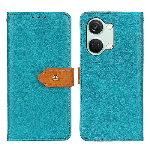 Leather Case Stands Flip Cover Holder K05Z for OnePlus Ace 2V 5G Green