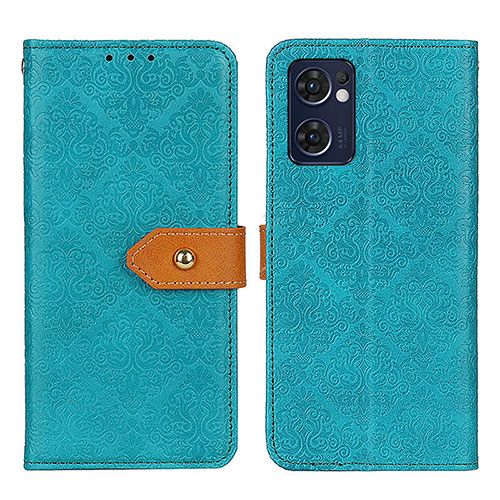 Leather Case Stands Flip Cover Holder K05Z for OnePlus Nord CE 2 5G Green