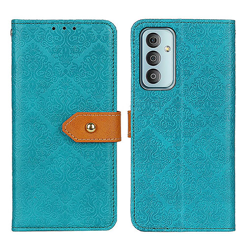 Leather Case Stands Flip Cover Holder K05Z for Samsung Galaxy F13 4G Green