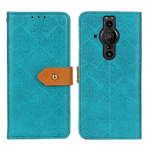 Leather Case Stands Flip Cover Holder K05Z for Sony Xperia PRO-I Green