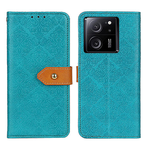 Leather Case Stands Flip Cover Holder K05Z for Xiaomi Mi 13T Pro 5G Green