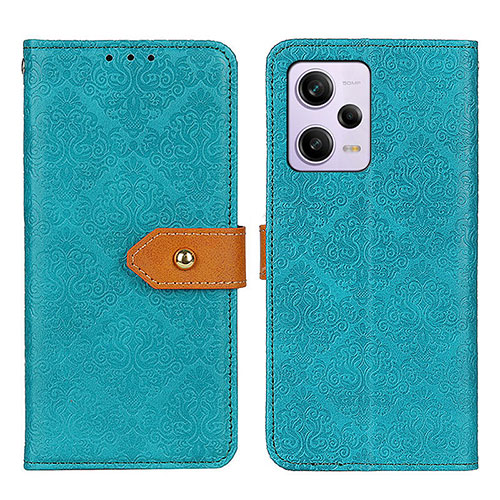 Leather Case Stands Flip Cover Holder K05Z for Xiaomi Redmi Note 12 Pro+ Plus 5G Green