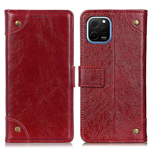 Leather Case Stands Flip Cover Holder K06Z for Huawei Enjoy 50z Red