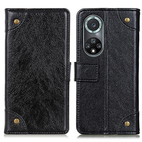 Leather Case Stands Flip Cover Holder K06Z for Huawei Honor 50 Pro 5G Black