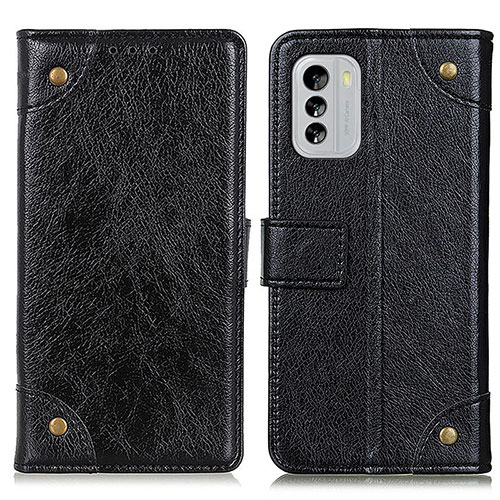 Leather Case Stands Flip Cover Holder K06Z for Nokia G60 5G Black