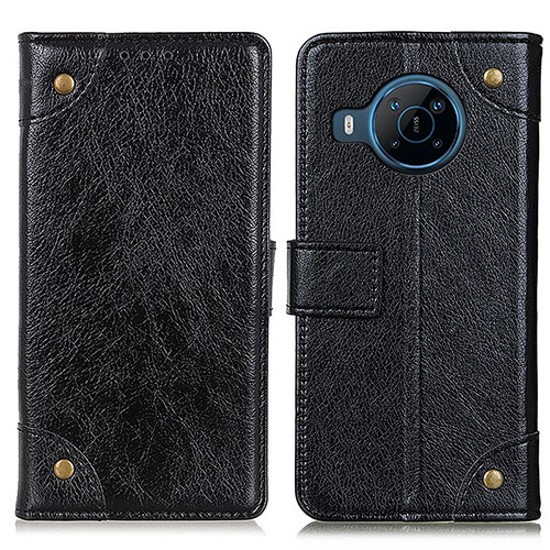 Leather Case Stands Flip Cover Holder K06Z for Nokia X100 5G Black