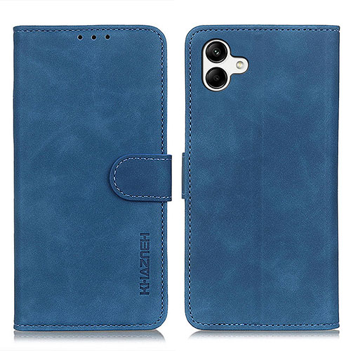 Leather Case Stands Flip Cover Holder K06Z for Samsung Galaxy A05 Blue