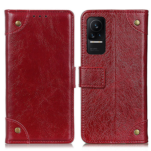 Leather Case Stands Flip Cover Holder K06Z for Xiaomi Civi 1S 5G Red