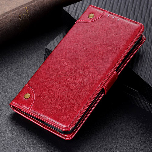 Leather Case Stands Flip Cover Holder K06Z for Xiaomi Poco M5S Red