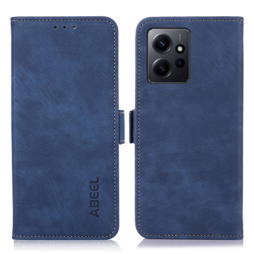 Leather Case Stands Flip Cover Holder K06Z for Xiaomi Redmi Note 12 4G Blue