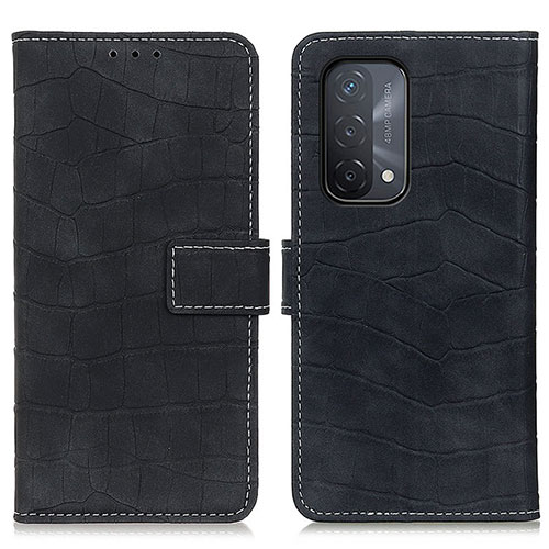 Leather Case Stands Flip Cover Holder K07Z for OnePlus Nord N200 5G Black