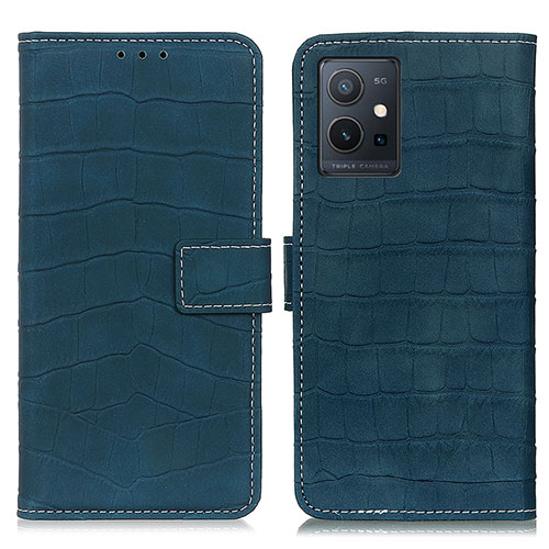 Leather Case Stands Flip Cover Holder K07Z for Vivo Y30 5G Green