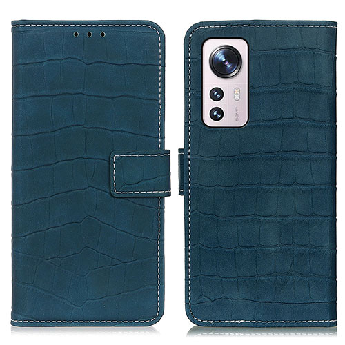 Leather Case Stands Flip Cover Holder K07Z for Xiaomi Mi 12 5G Green