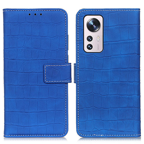 Leather Case Stands Flip Cover Holder K07Z for Xiaomi Mi 12X 5G Blue