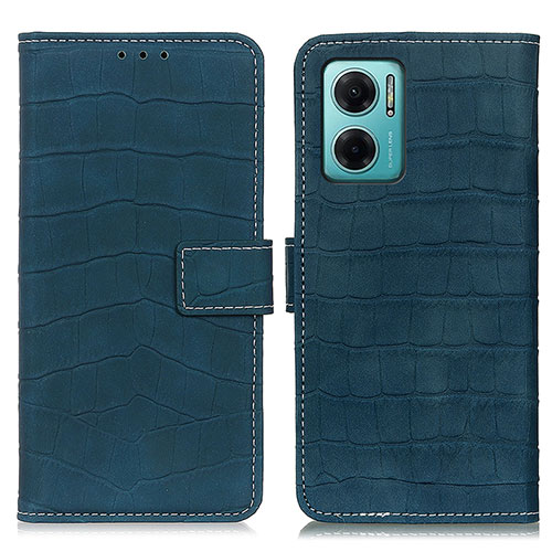 Leather Case Stands Flip Cover Holder K07Z for Xiaomi Redmi 10 Prime Plus 5G Green