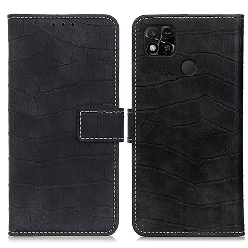 Leather Case Stands Flip Cover Holder K07Z for Xiaomi Redmi 9 Activ Black